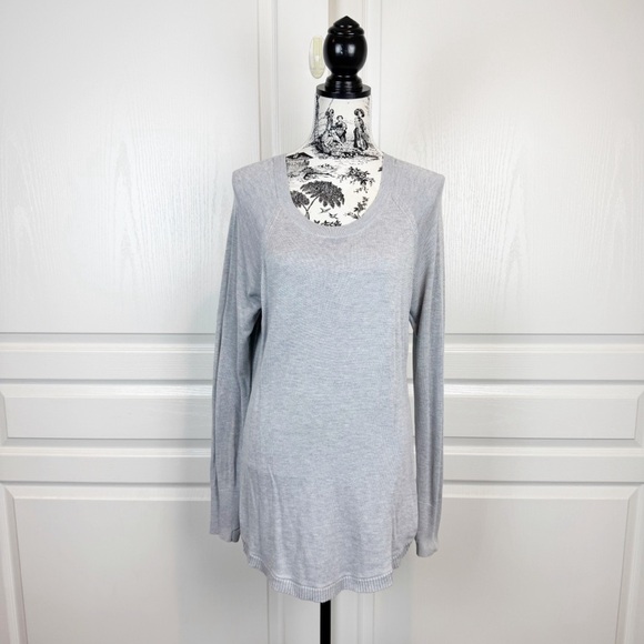 Lululemon Hello Aloe Pullover Heathered Silverscreen Size 4 - Picture 1 of 5